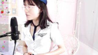 Little_Effy18 Air Stewardess Singing for Capi