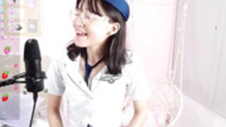 Little_Effy18 Air Stewardess Singing for Capi