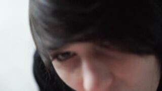 little_emo_kitten blowjob & cumshot