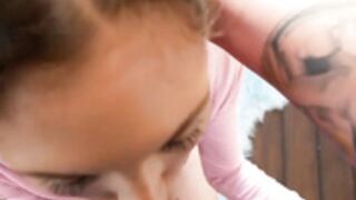 My Gorgeous Cumslut Roommate gives me Amazing Head