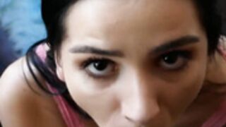 GF's Teen Friend Shows me how she can Suck Cock, Facial
