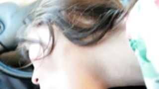 Couldn't Wait to Check into Motel,Car BJ in Parking Lot