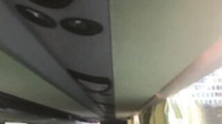Public Blowjob in the Bus with my 18 Years old Girl