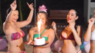 TCG Luisa Hernano birthday pool party whores fat cakes