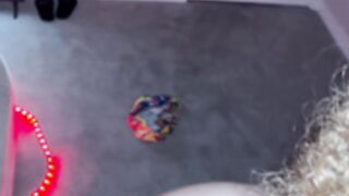 Light-skinned ebony freckles gets a facial