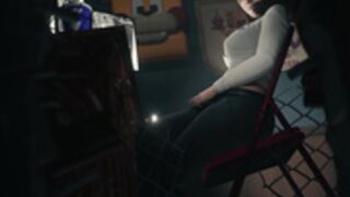 The security guard gets blacked!