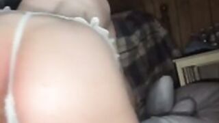 Pregnant asshole flash