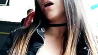 Lina__hot12 masturbating on a crowded bus