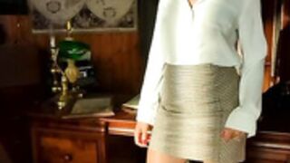 Sarah Jayne Dunn - Sexy Secretary Striptease