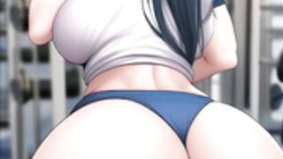 Sayaka's big juicy ass