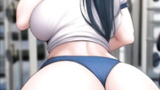 Sayaka's big juicy ass