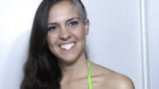 long version of sexy lady shaved smooth bald