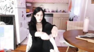 Neon_Felix, AKA Giulia Wylde strips and masturbates.