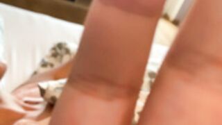 Saliva Bunny - blowjob in the bed and at the beach