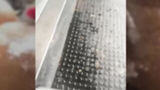 Nalgonasex, squirt inside public bus, outdoor squirt