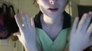 Nerdy Glasses Girl Webcam Strip