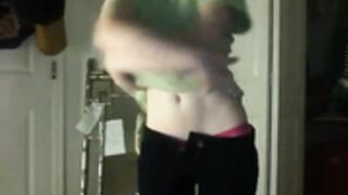 Nerdy Glasses Girl Webcam Strip