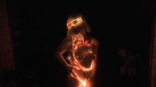 Seductive light show tease