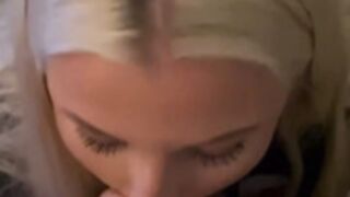 Swedish girl blowjob & cum in mouth
