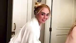 Gracecharis drys up after the shower