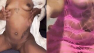 Ebony stripper vibes lingerie