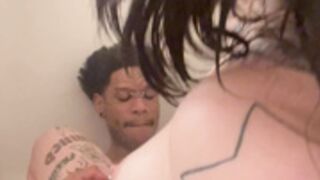 triplexceleste being intimate in the bathtub