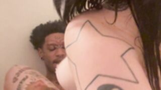 triplexceleste being intimate in the bathtub