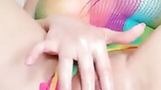 Lana Rhoades rainbow joi
