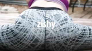 Flexible Ginger Girl with HUUGE Tits