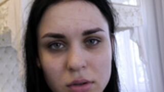 Russian submissive girl fucked in ass and drinks piss