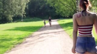 SextaSeptima - Redhead cutie caught at public park