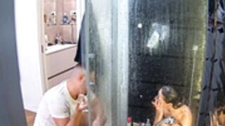 Tereza hot water orgasm in the shower