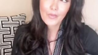 ava adams riding black dildo