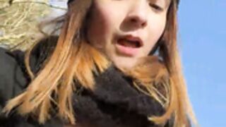 PetiteAbbyX outdoor squirt1