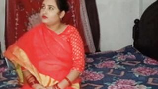 Riya bhabhi fun in red saree