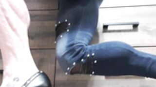 muscular calves that stick out even in jeans