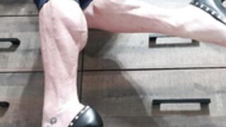 muscular calves that stick out even in jeans