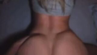 Blonde girl goes crazy
