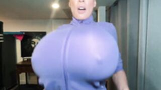 Stacked Milf Exercise breast expansion