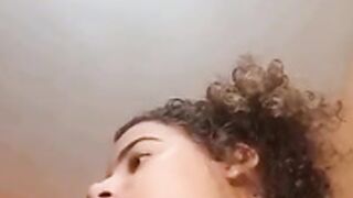 hot brunette showing off her beautiful ass