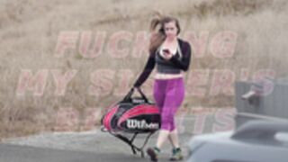 XB fucking stepsis' tits