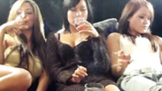 Petra so smoking with friends