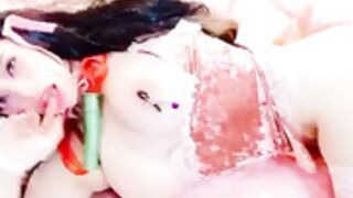 carrielovecosplay - nezuko nipple clamps