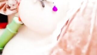 carrielovecosplay - nezuko nipple clamps