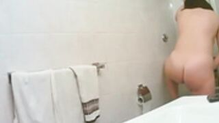 Bathroom masturbation 4