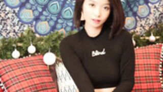 JasmineJ9966 NEW GLASS DILDO FOR MY ASSHOLE ON XMAS NI