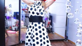 HottiesweetBritney (polka dot dress, short video)
