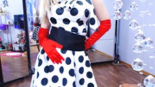 HottiesweetBritney (polka dot dress, short video)