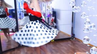 HottiesweetBritney (polka dot dress, short video)