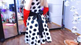 HottiesweetBritney (polka dot dress, short video)